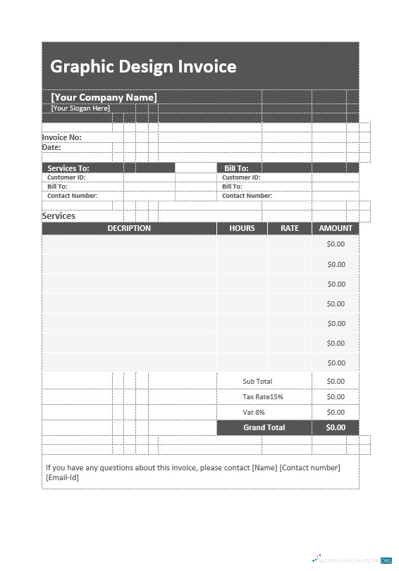 Download Graphic Design Invoice Template Photoshop template